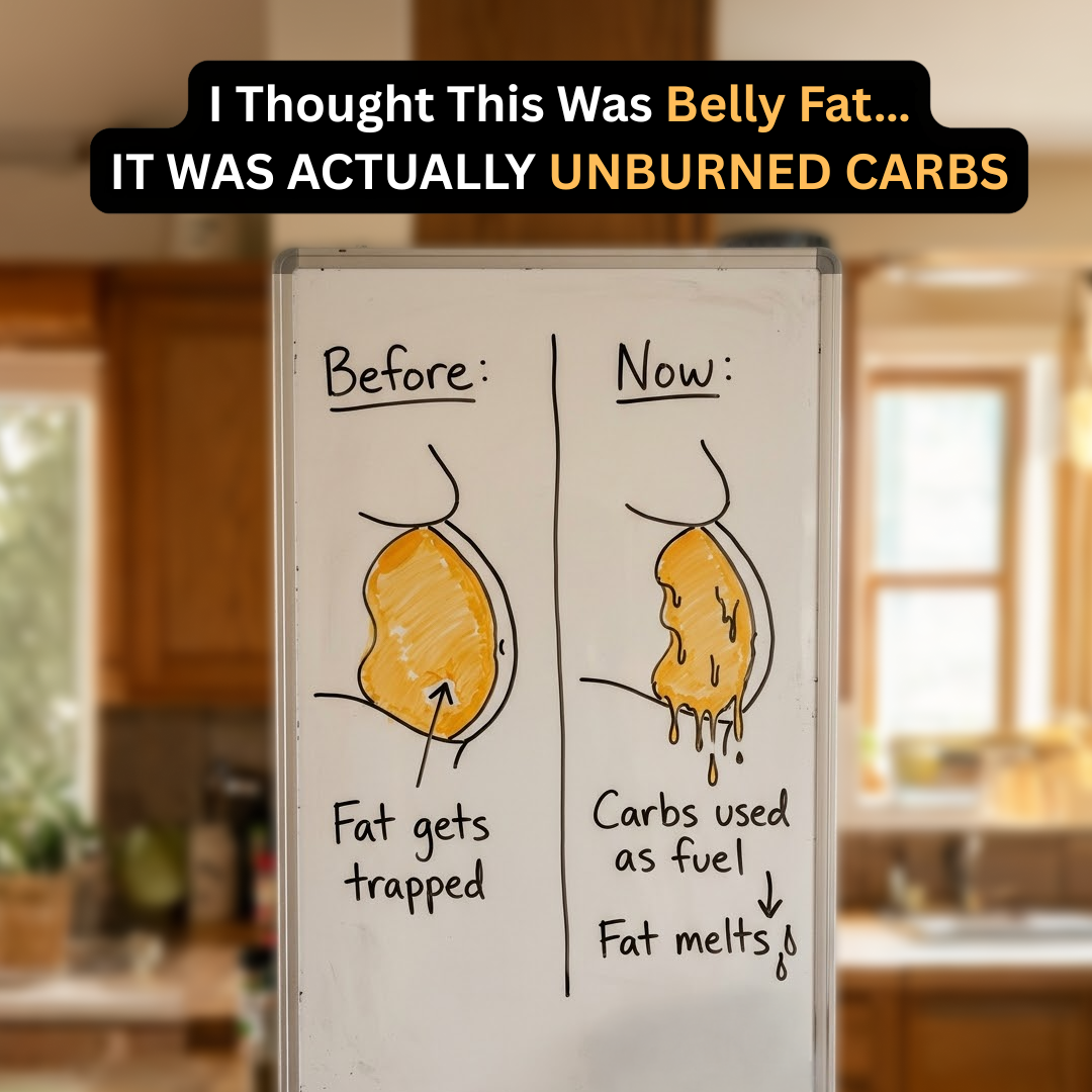 Flat belly whiteboard static ad creative