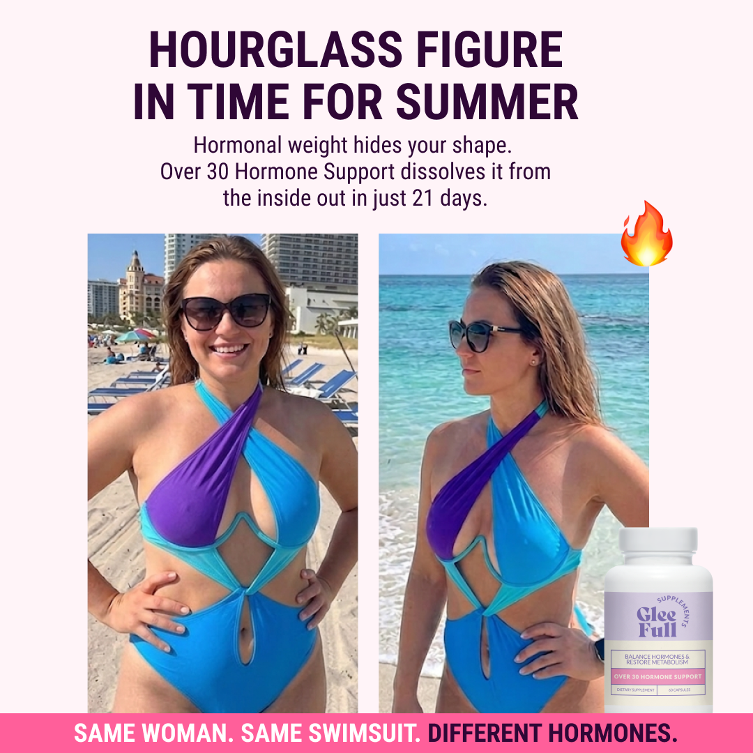 Hourglass figure testimonial static ad creative